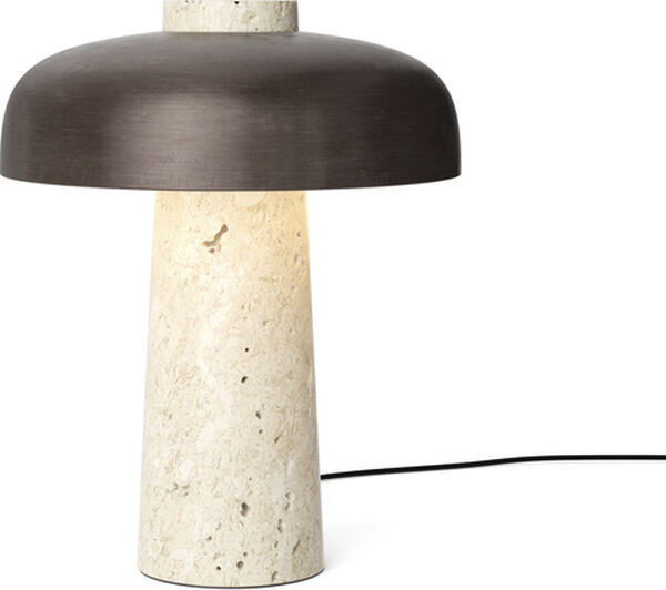 Reverse, Table Lamp, Travertine, Br