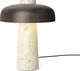 Reverse, Table Lamp, Travertine, Br