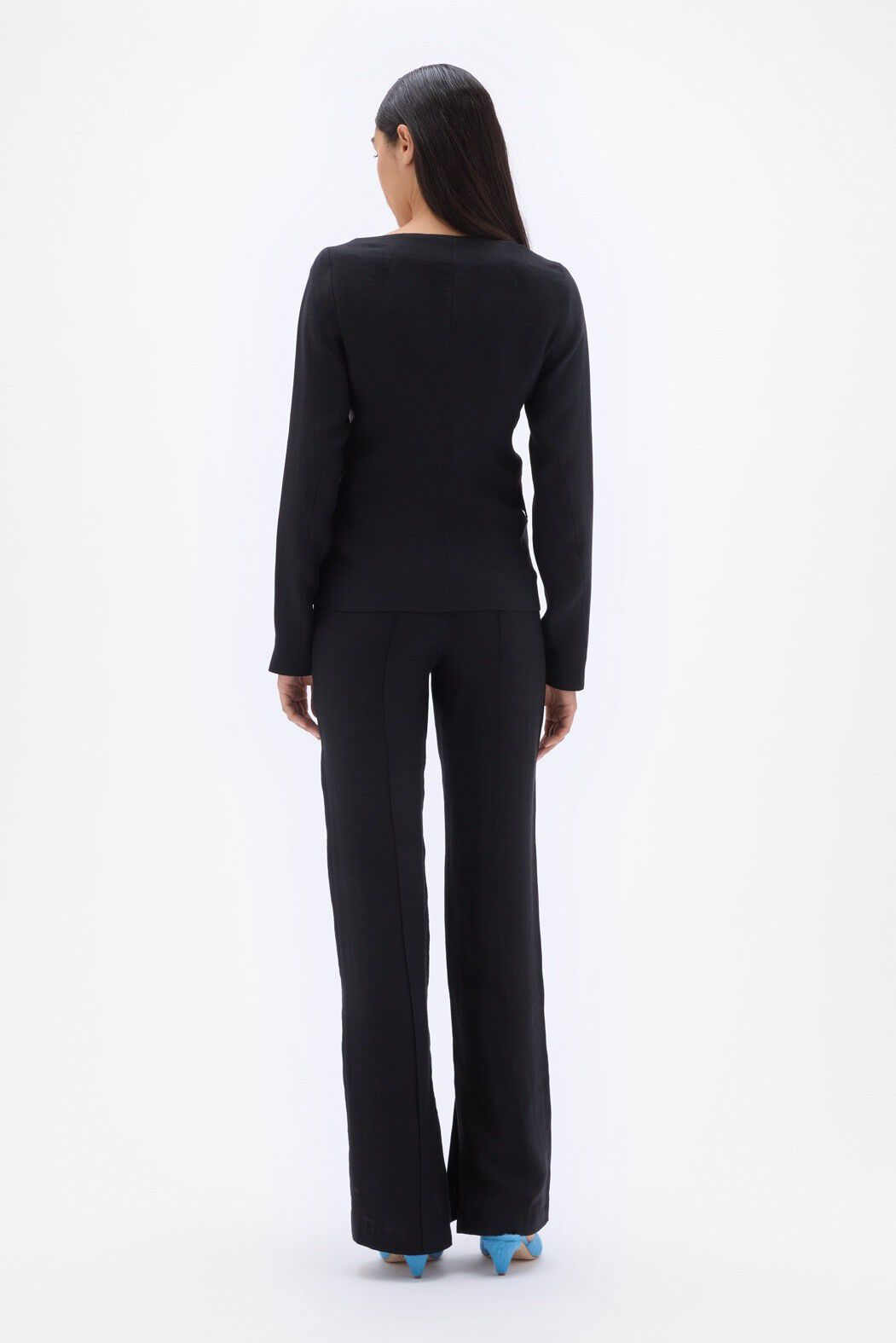 Open Neck Fitted Blazer