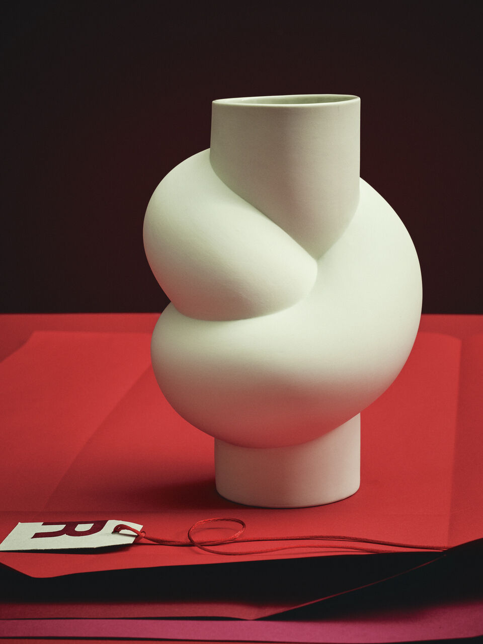 Vase 25cm, White, Node