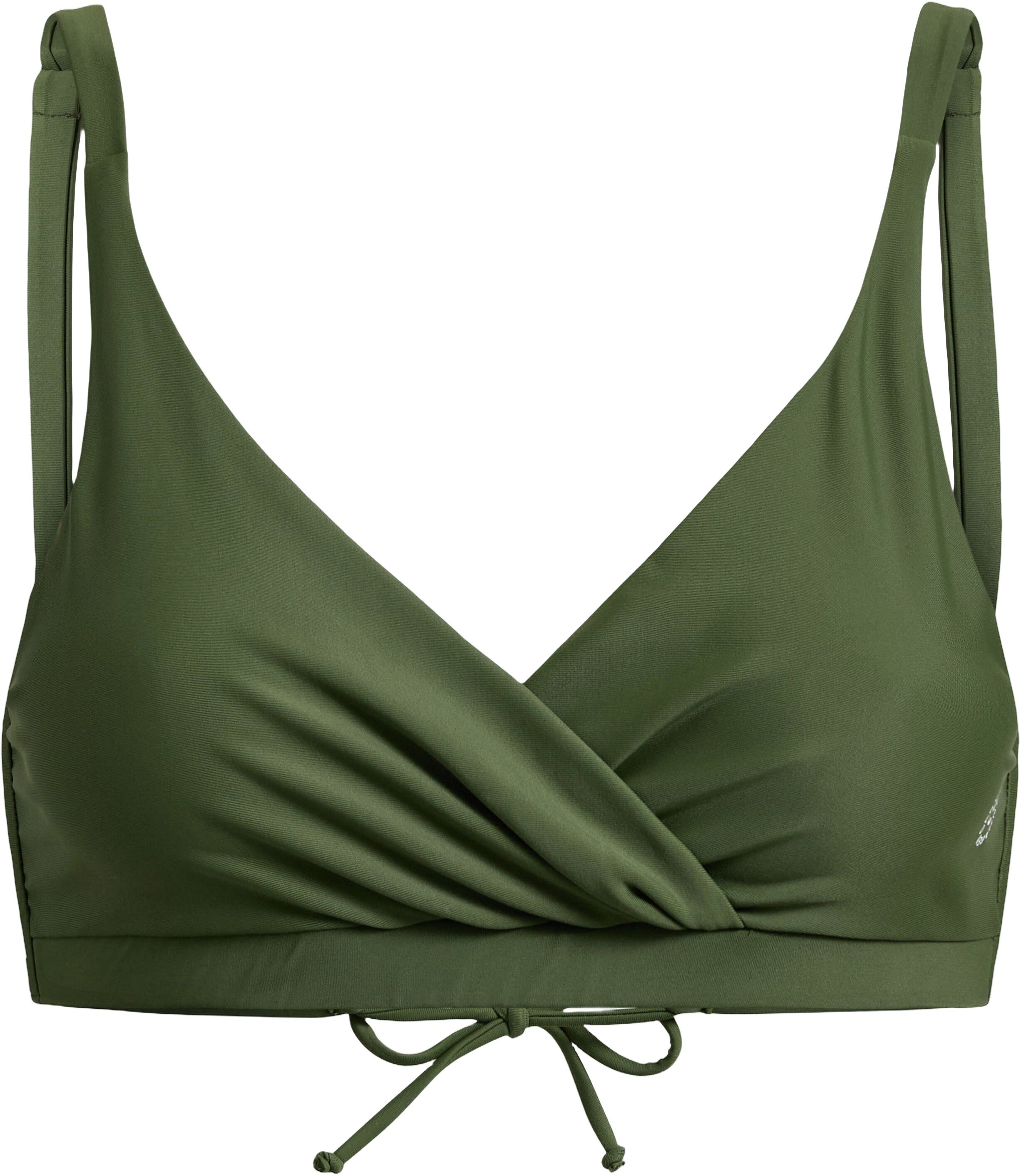 Istana draped bikini top - Moss