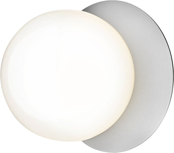 Liila 1 Medium IP44, light silver / opal