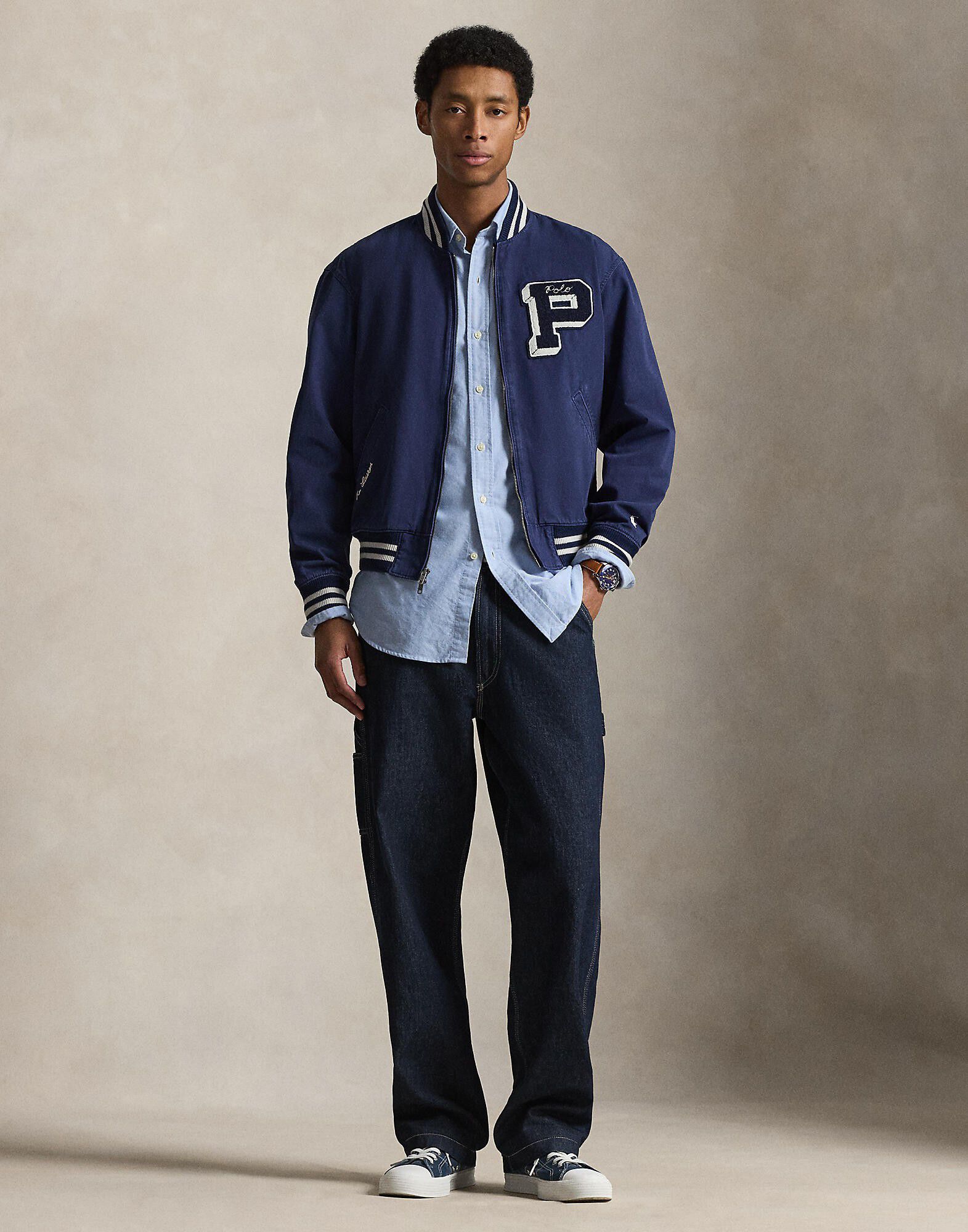 Embroidered Canvas Track Jacket