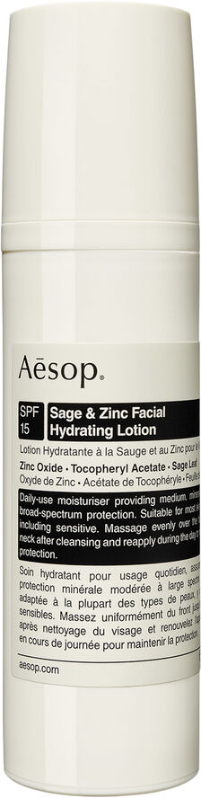 Aesop Sage and Zinc Facial Hydrating Lotion SPF15 50ml