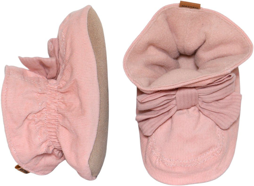 Bow textile slippers