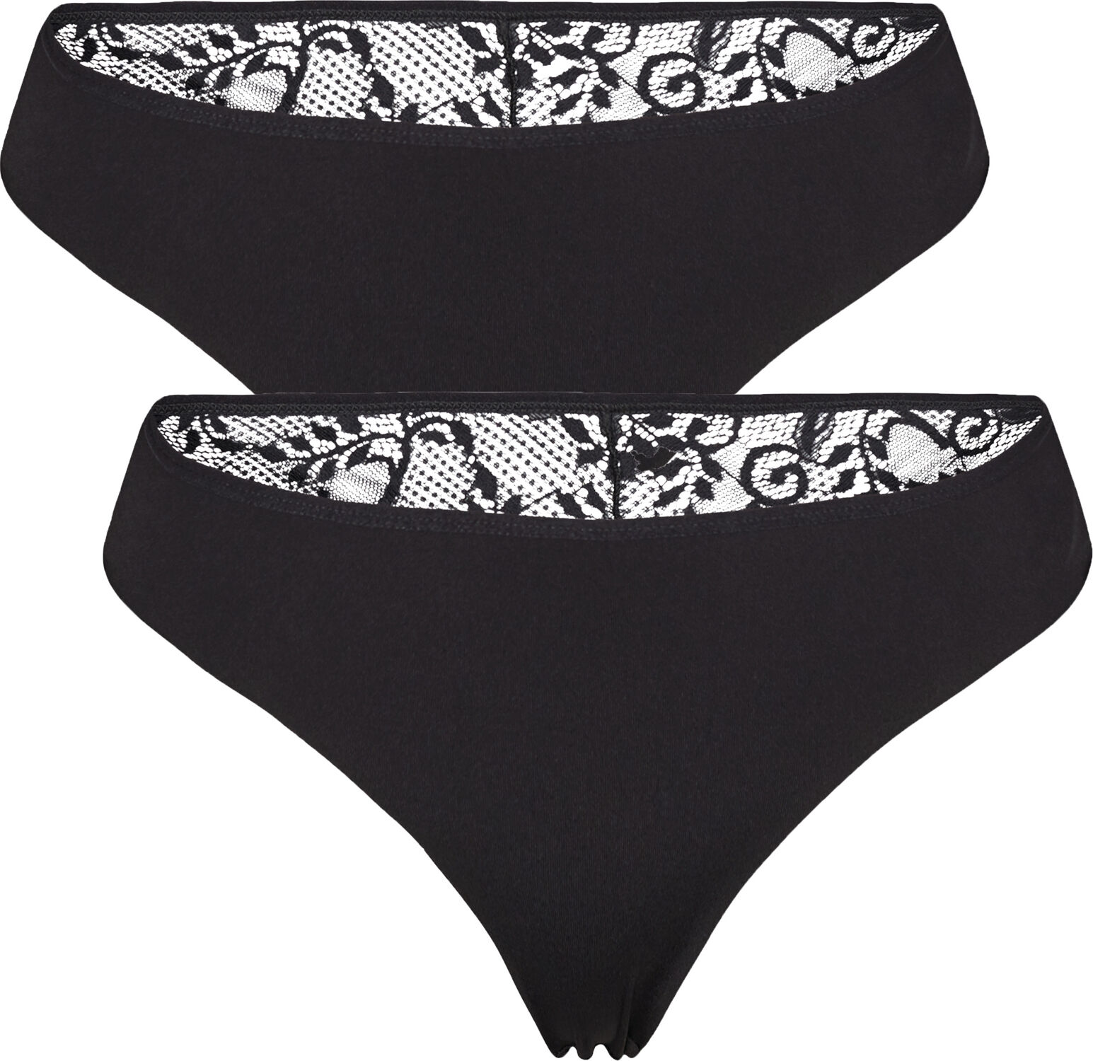 Laser Cut Brief w/lace back - Melissa 2 PK