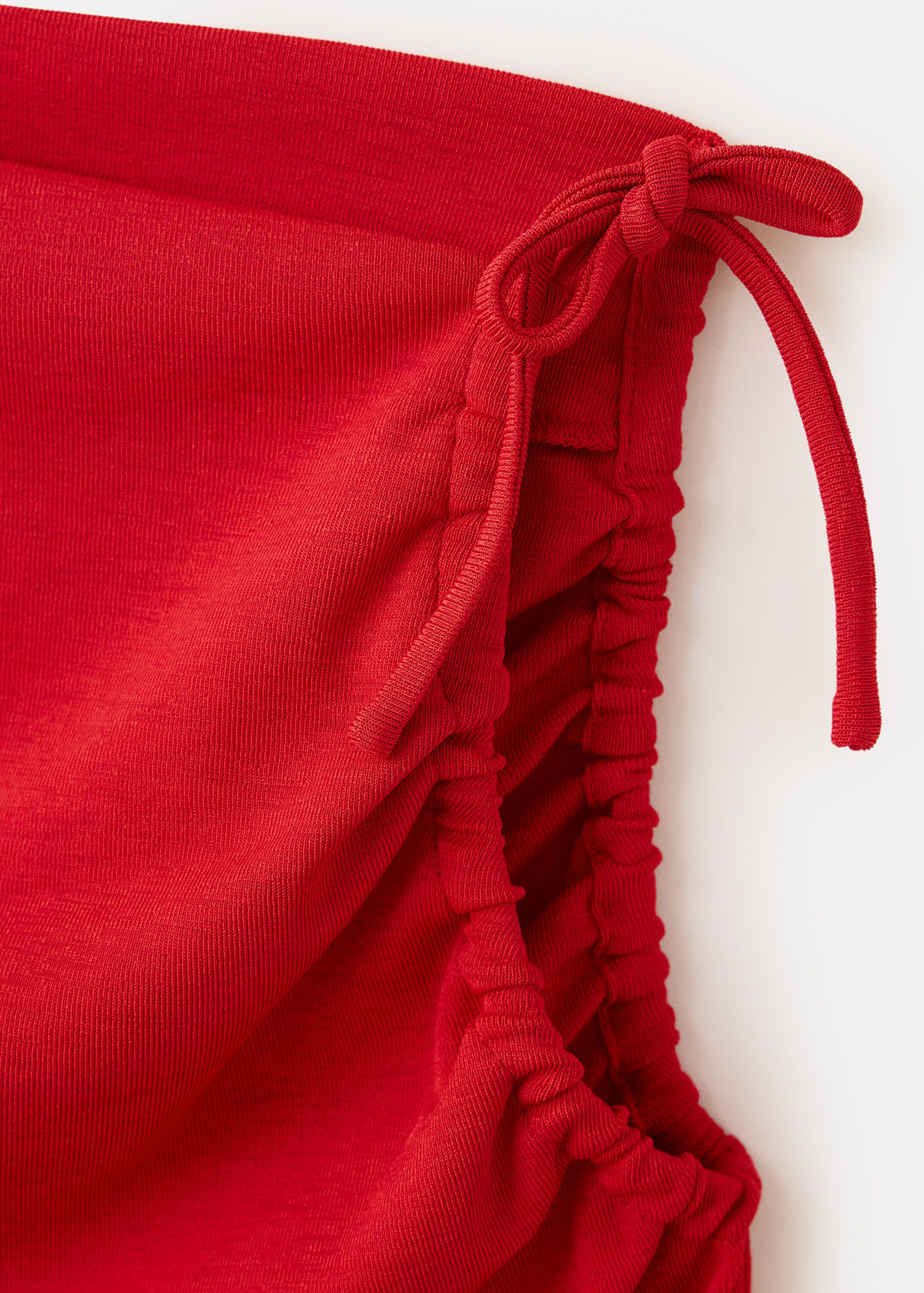 Asymmetric ruched top