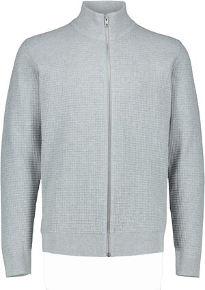 Knitted zip cardigan