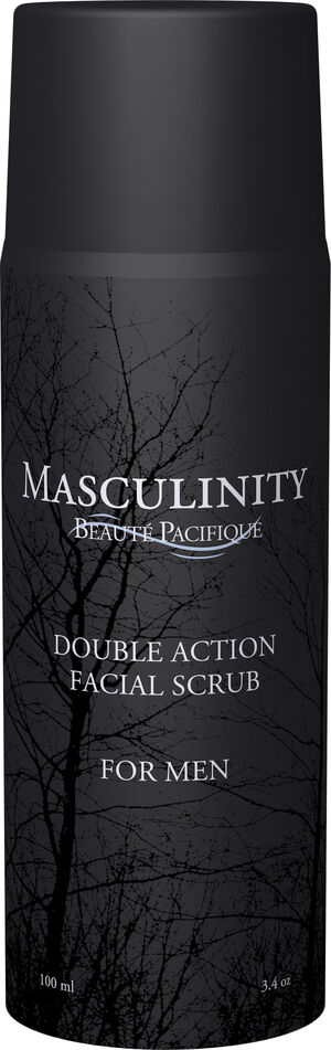 Masculinity Double Action Facial Scrub For Men 100 ml.