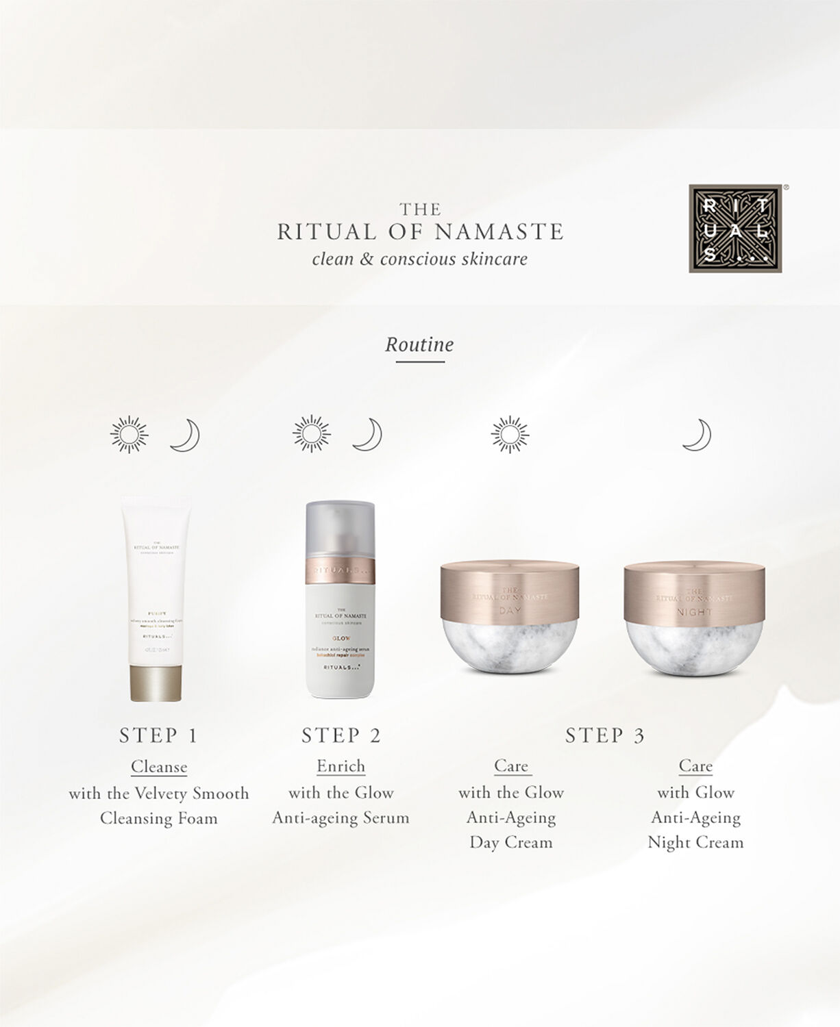 The Ritual of Namaste Glow Anti-Ageing Night Cream Refill