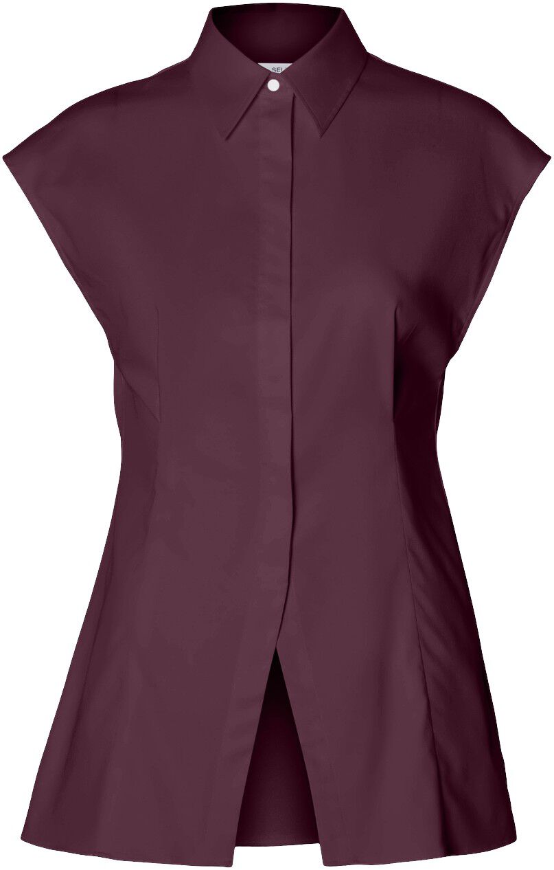 SLFDELIA-FINA SLIM SS SHIRT EX