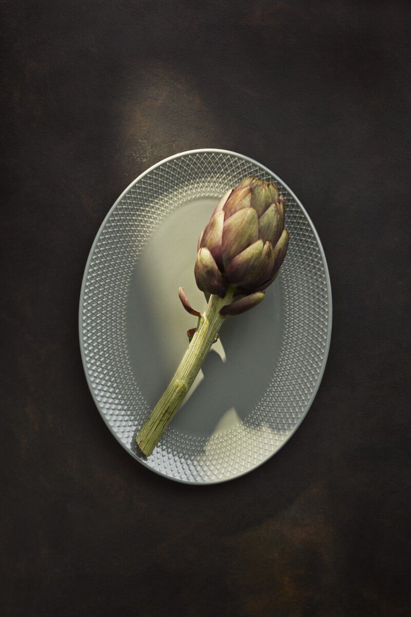 Rhombe Earth Ovalt serveringsfad 28.5x21. 5 cm moss