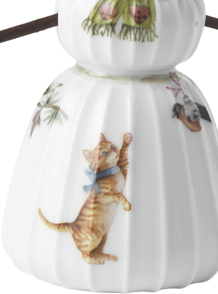 Hammersh&oslash;i Christmas Snekone H11 hvid m. deko