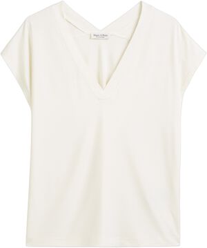 Jersey-blouse, short-sleeve