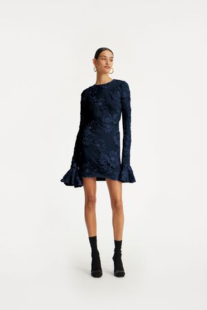 3D MESH MINI DRESS
