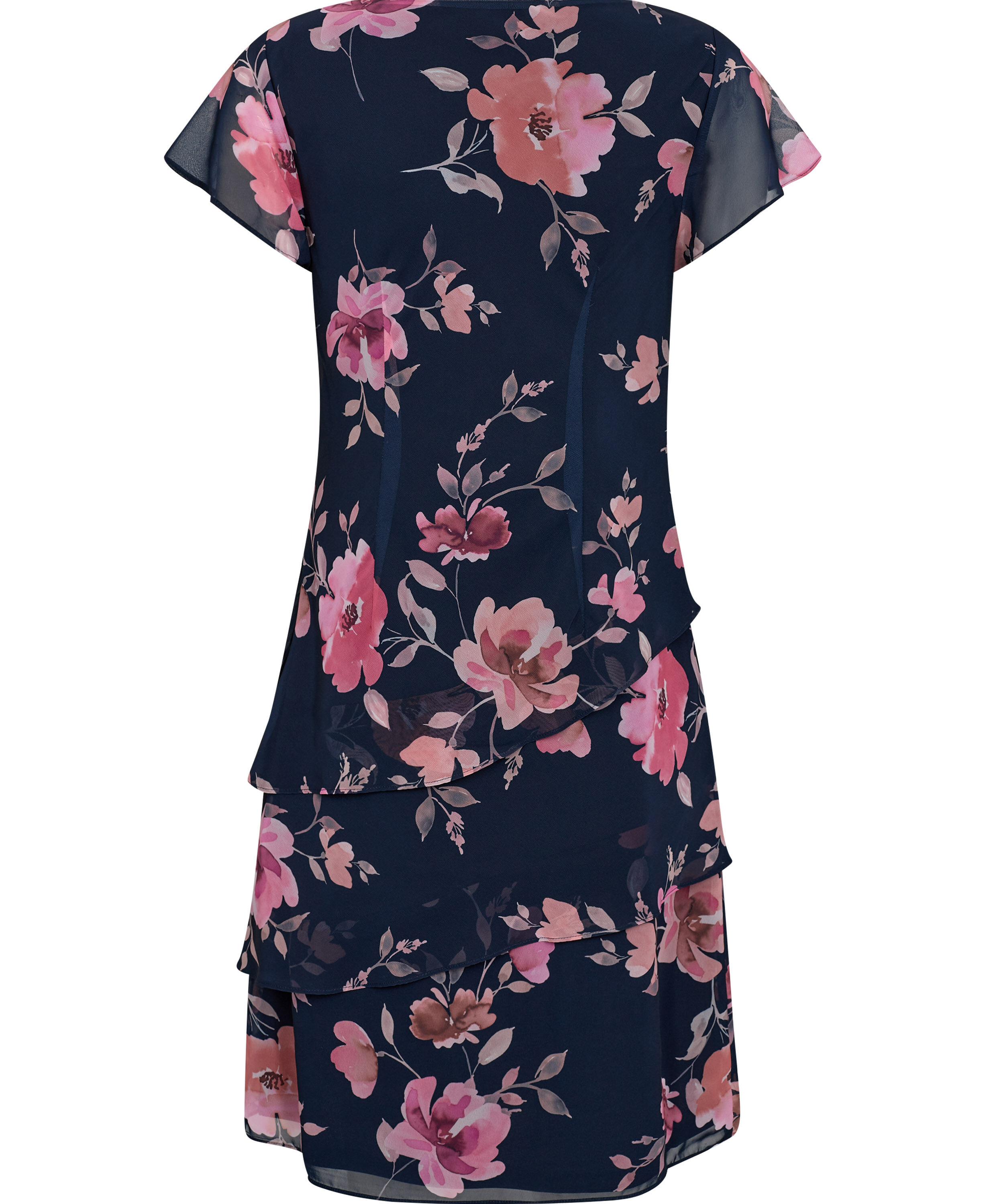 Kjole med blomstret print