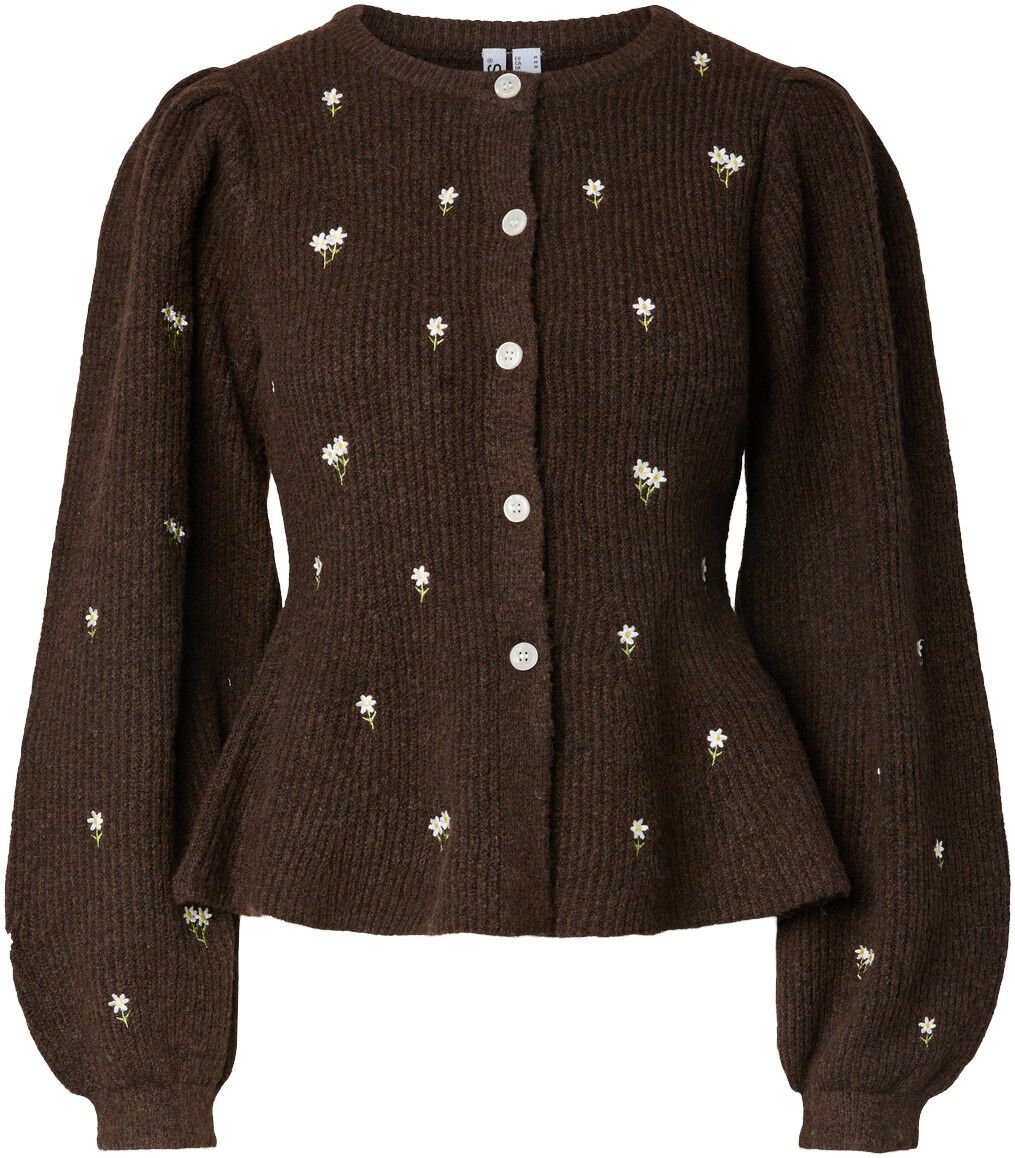 Pcsilly Ls Puff Knit Cardigan Emb Bc