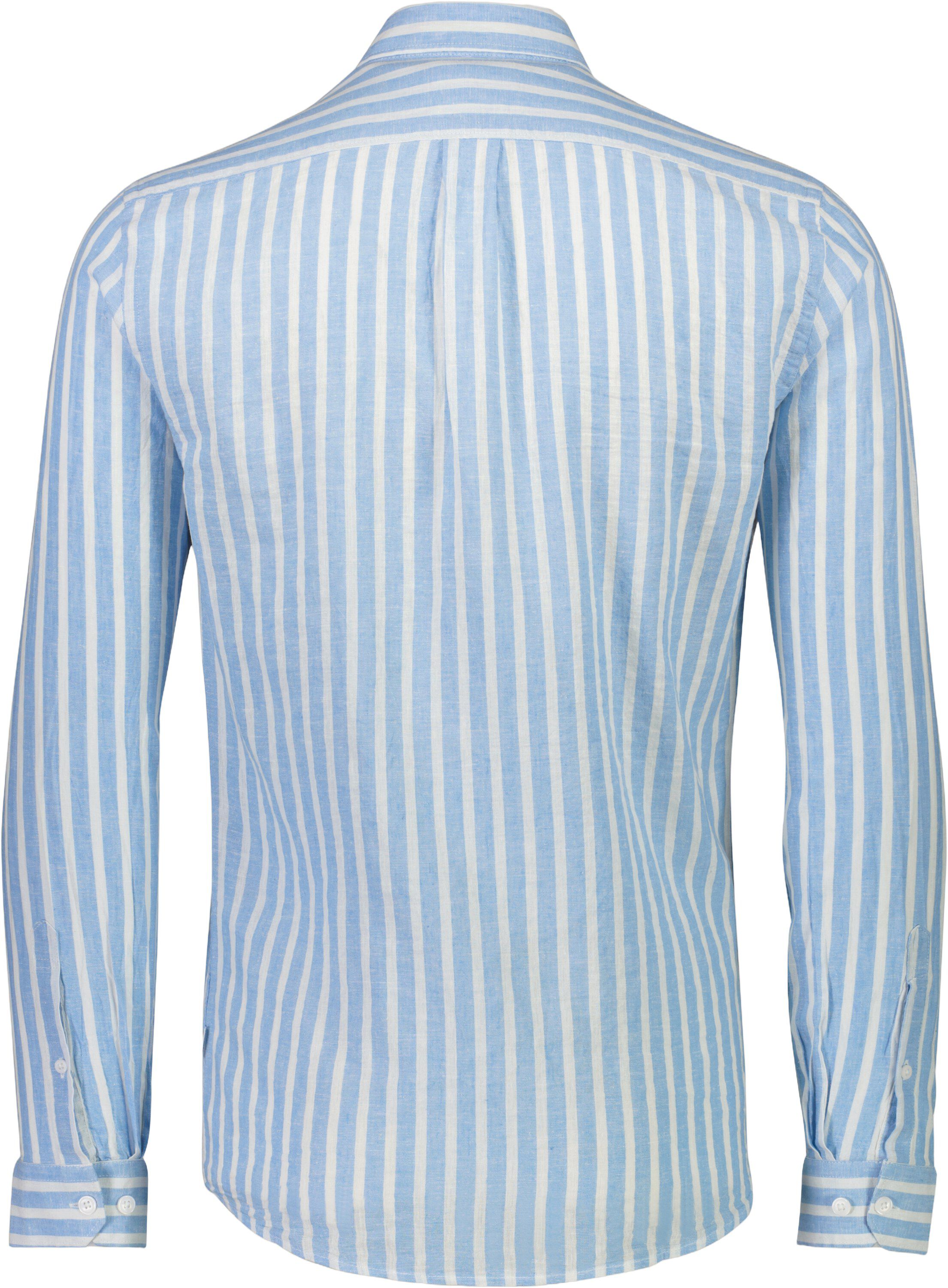 Striped cotton/linen shirt L/S