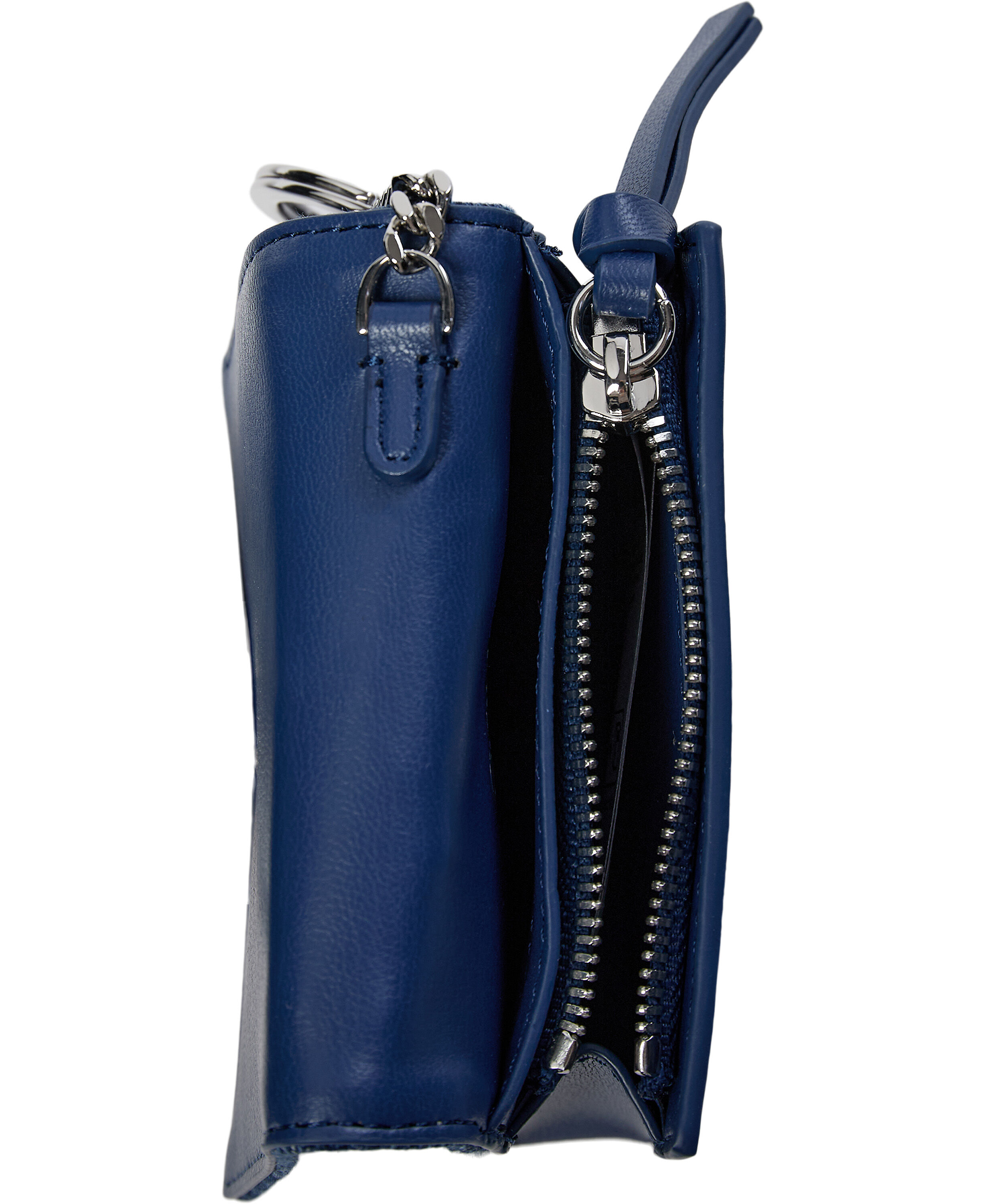 Card Holder With Flap Heart Studs