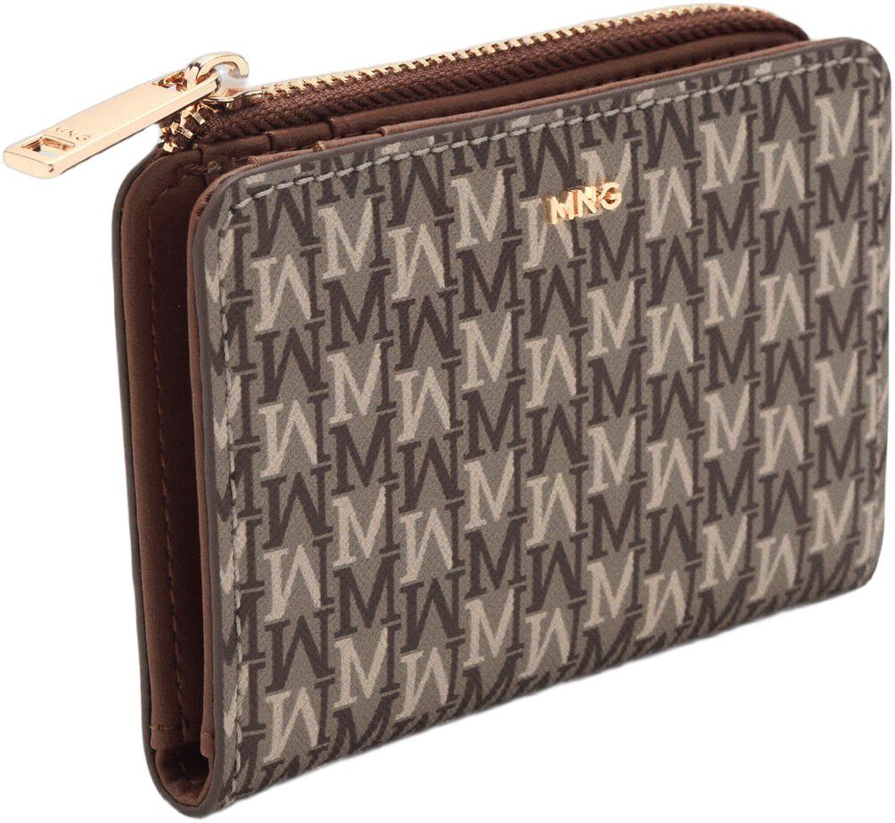 Small wallet with logo print