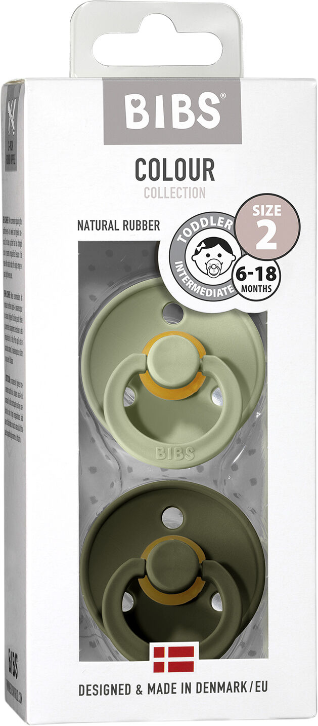 BIBS Colour 2 PACK Sage/Hunter Green