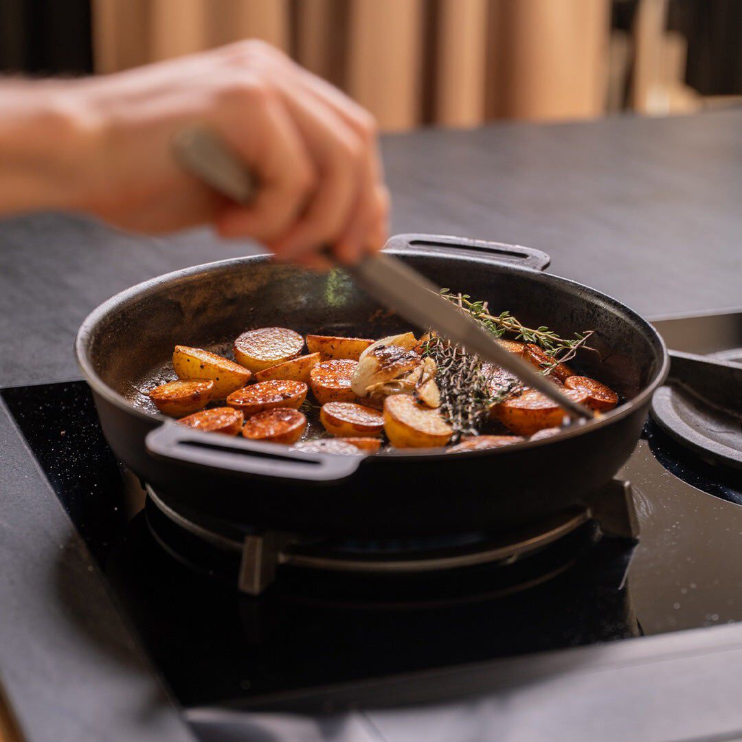 Stegepande &ndash; Carbonst&aring;l &ndash; Dobbelth&aring;ndtag