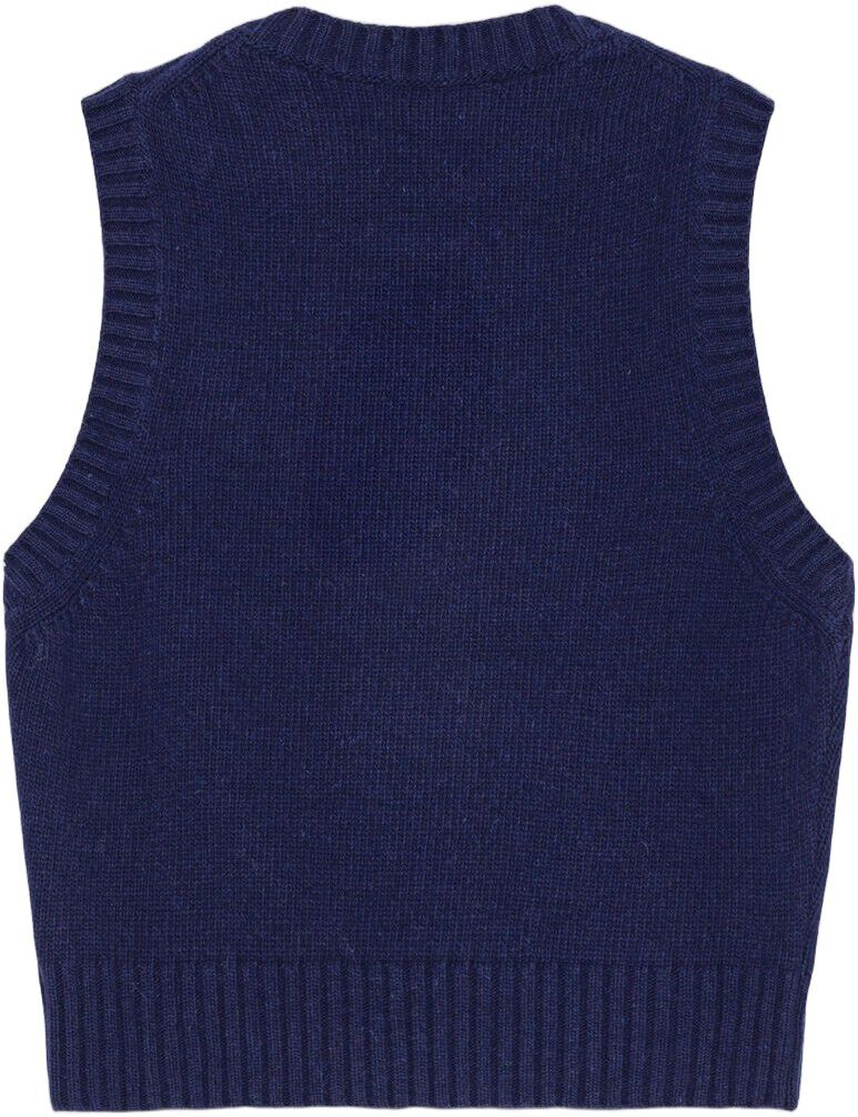 Graphic Soft Wool Mix Vest