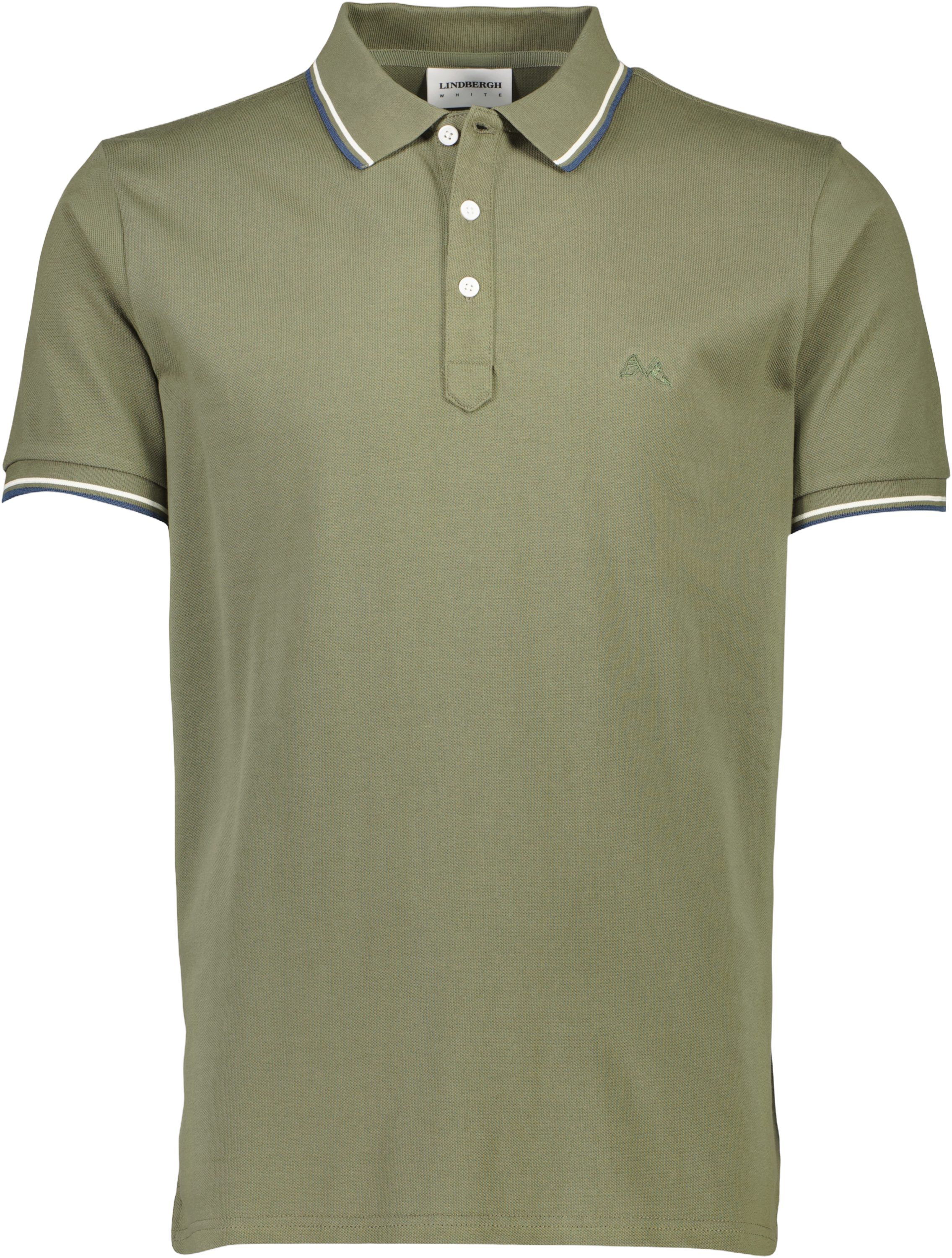 Polo shirt w. contrast piping