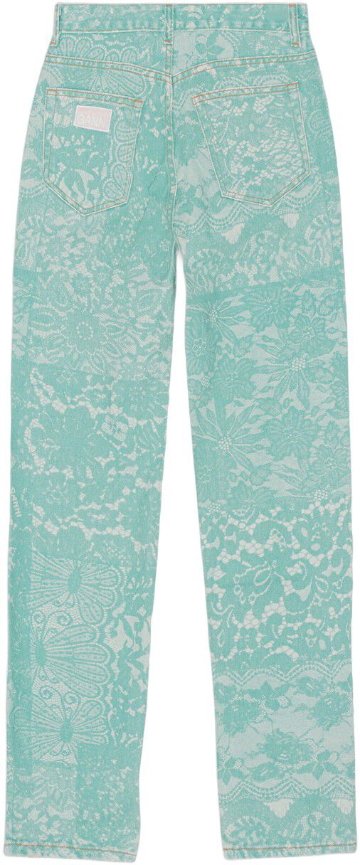 Lace Printed Swigy Jeans