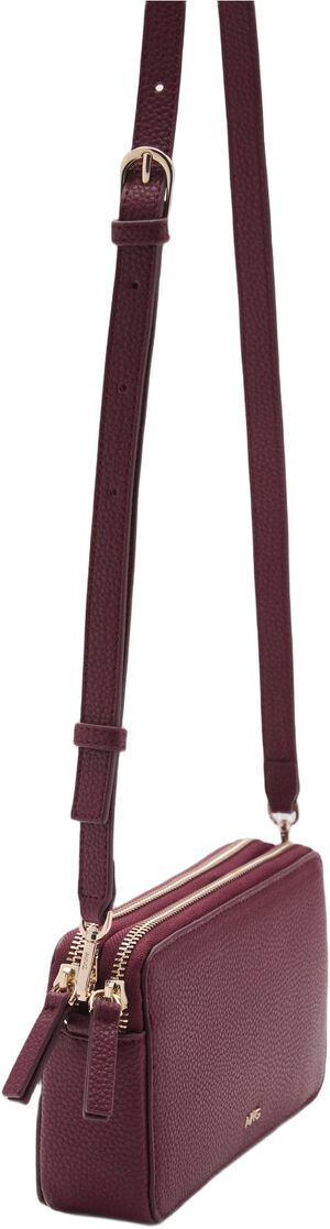 Shoulder bag with double zip