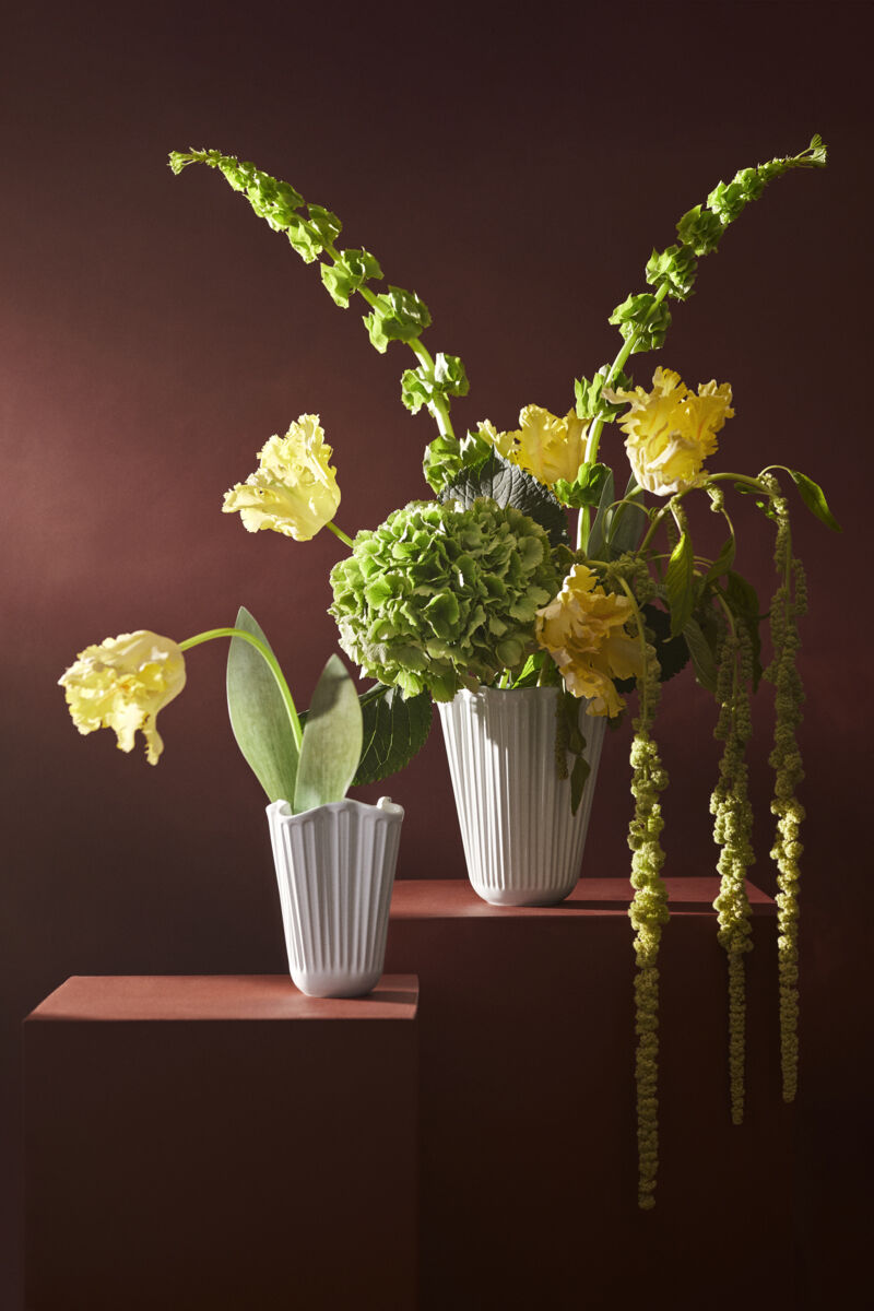 Hammersh&oslash;i Unfold Vase H16. 5 cm hvid