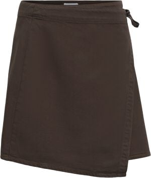OBJROSIE MW DENIM SHORT WRAP SKIRT
