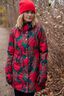 Danenora AOP Winter Parka Dk Red MAXIBERRY