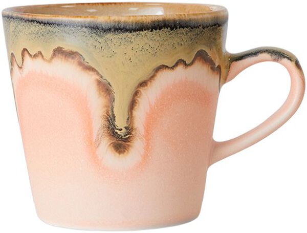 70s ceramics americano mug blossom