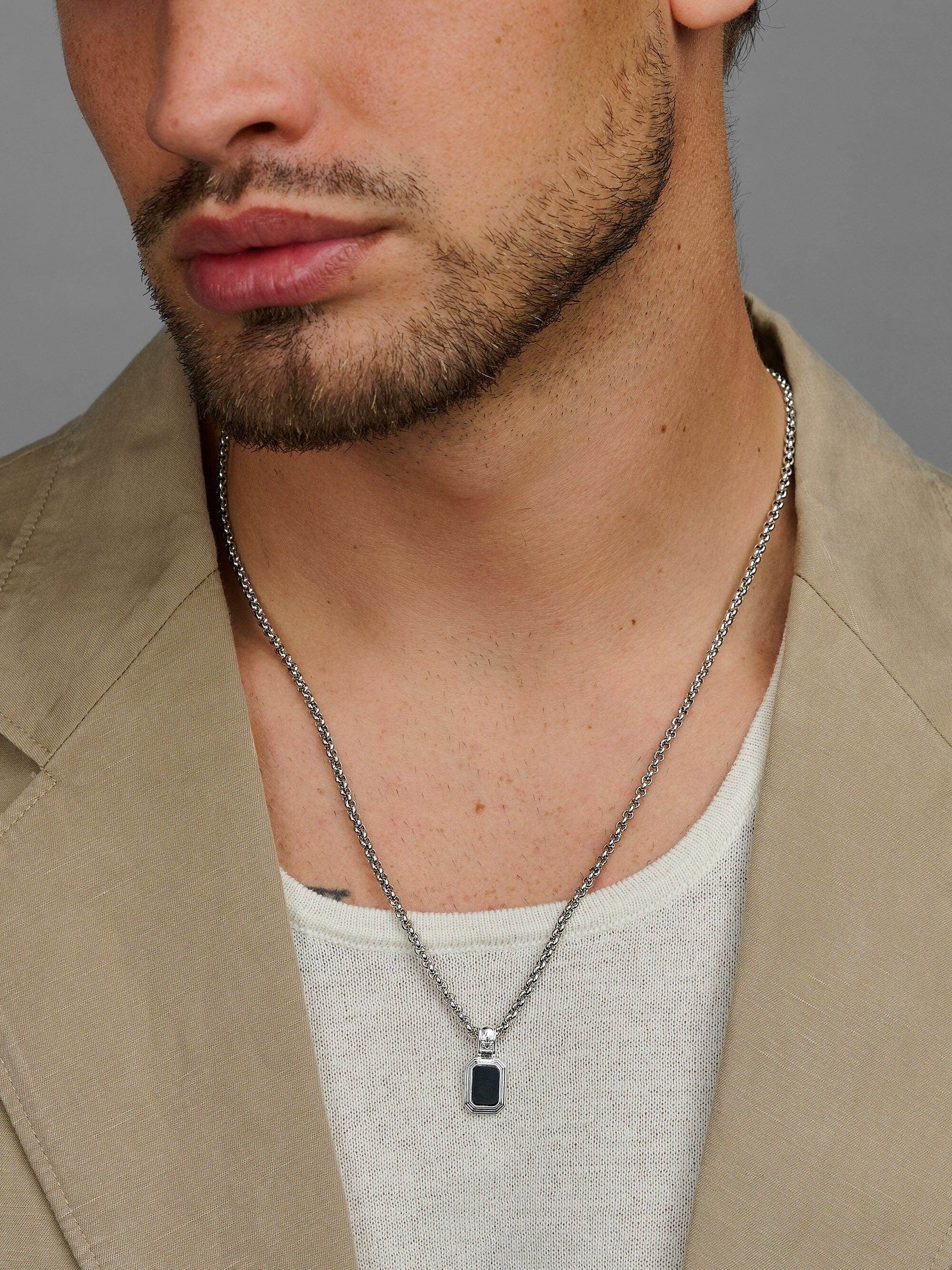 Sterling Silver Two-in-One Pendant Necklace