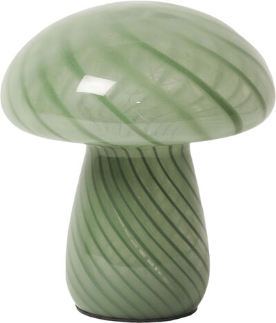 Lampe Mushy, grøn, 17xø15 cm