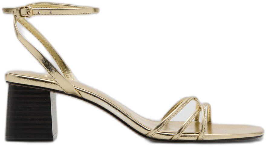 Heeled sandals with straps