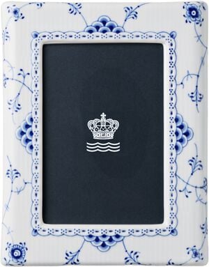 Blue Fluted HL Photo Frame 21cm