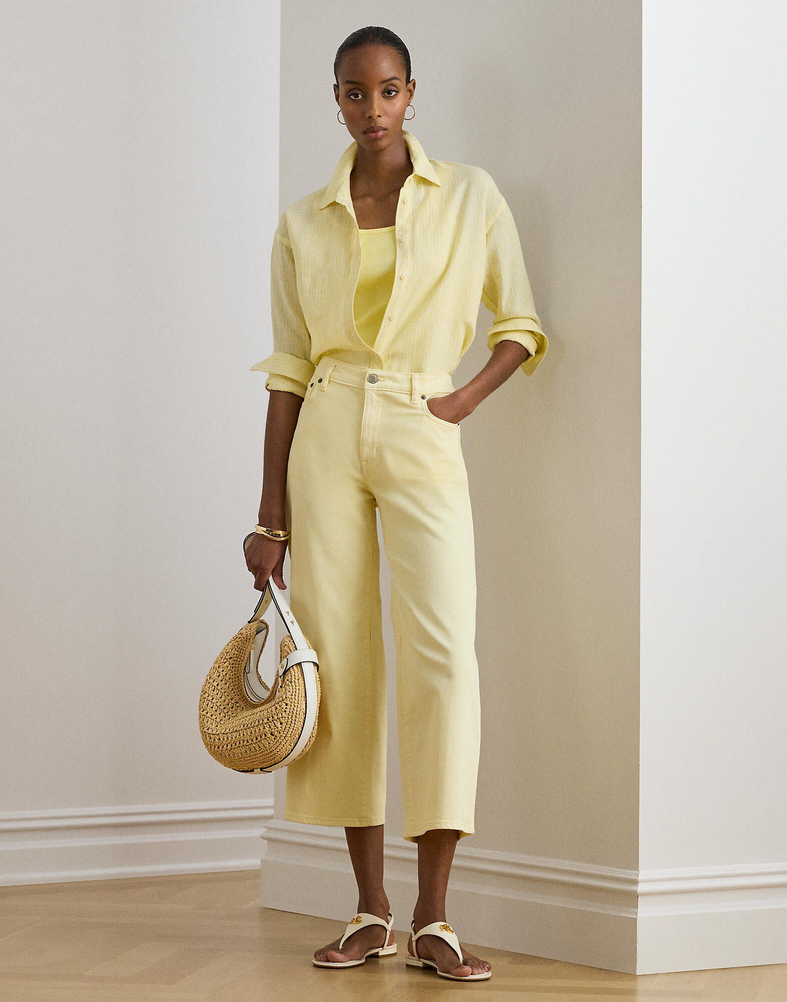 Relaxed Fit Striped Linen Shirt