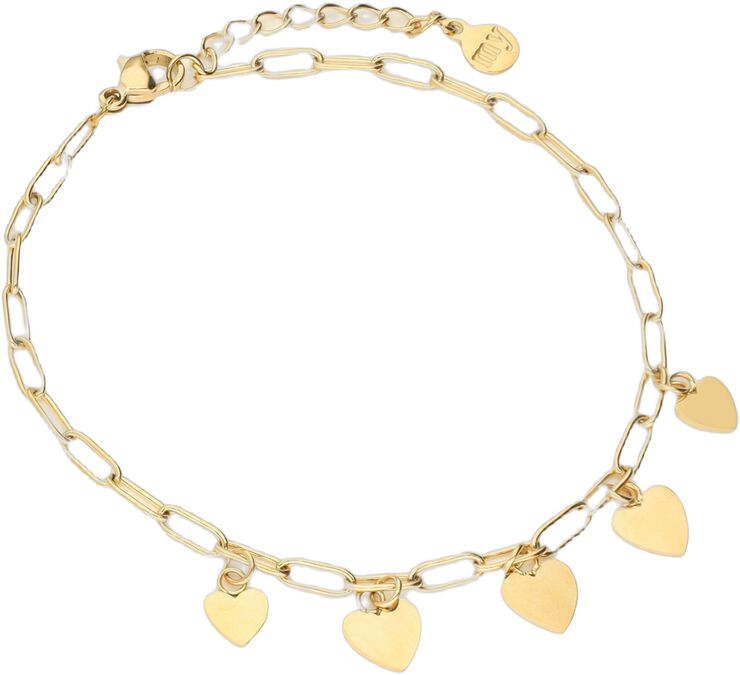 Bracelet chain fine hearts