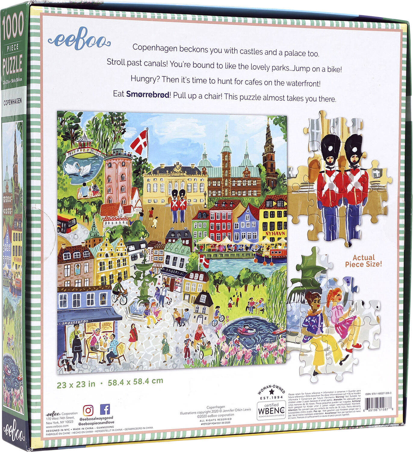 eeBoo - Puslespil 1000 brk - K&oslash;benhavn