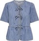 ONLNOELLE S/S TIE SHIRT DNM YOR