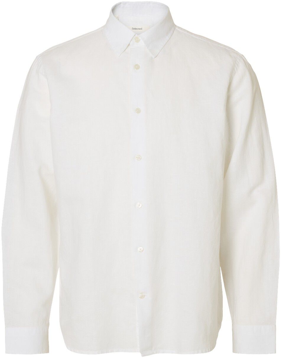 SLHREGCLAY LINENBLEND LS SHIRT CLA