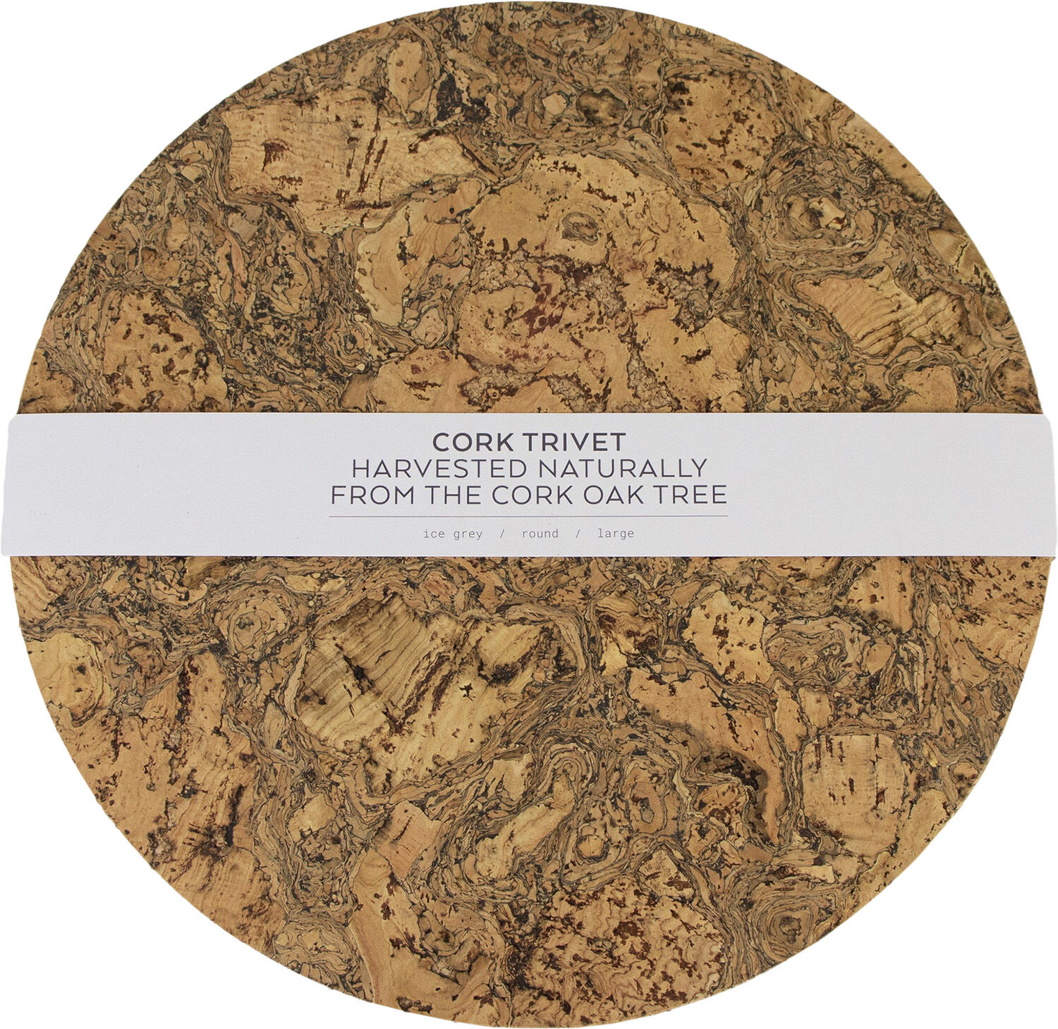 Natural Cork Rund Bordsk&aring;ner - Large