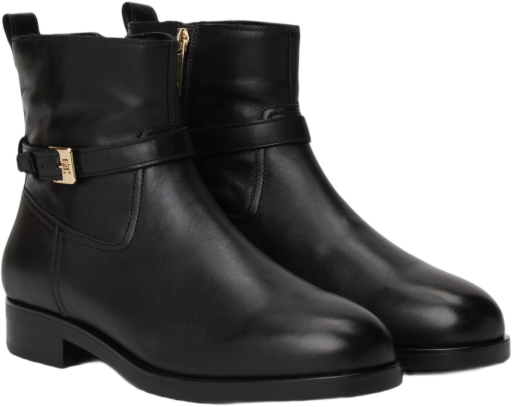 TH BUCKLE RIDING LEATHER BOOTIE