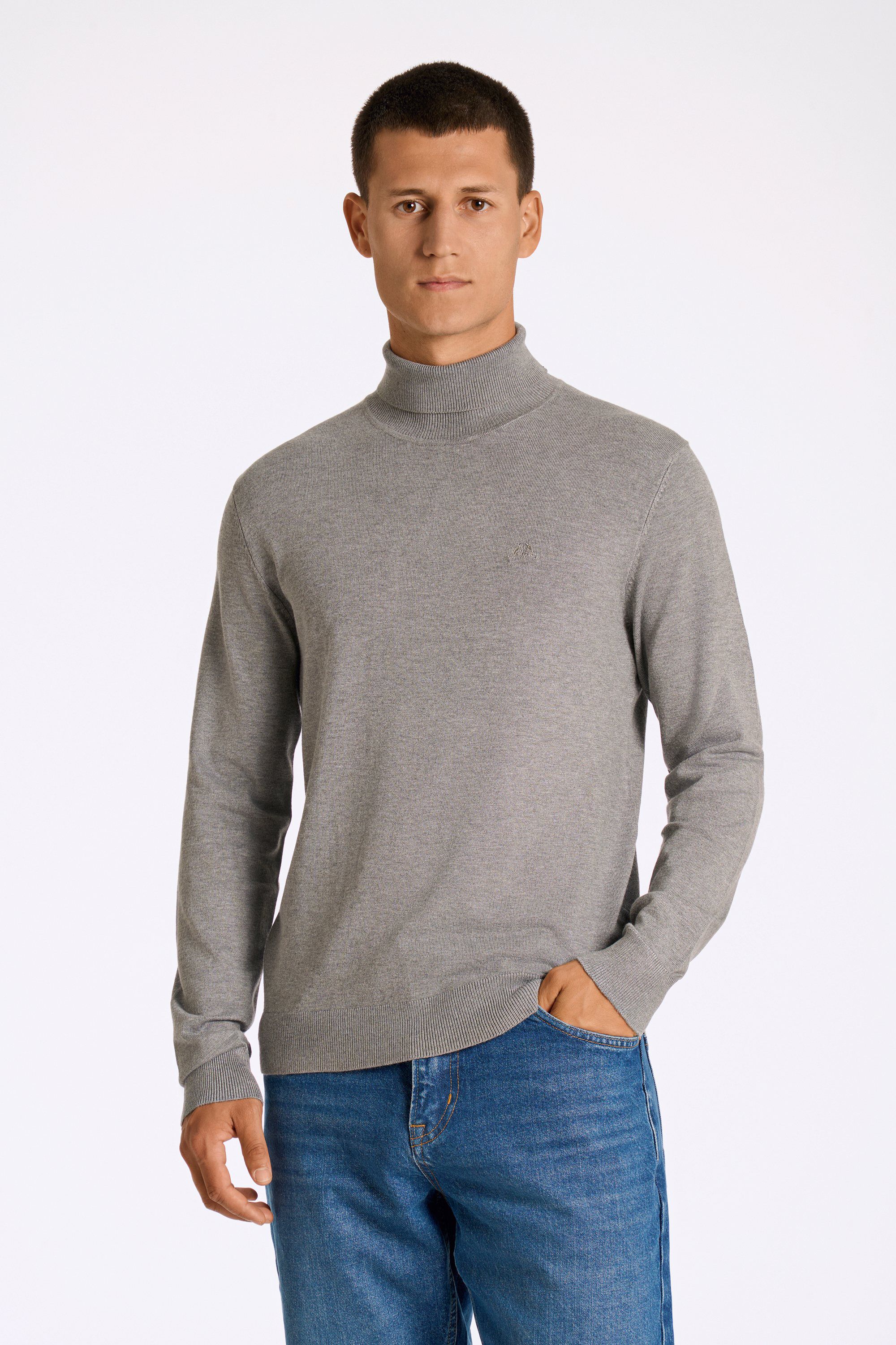Ecovero L/S roll neck knit