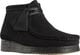 Wallabee Boot. Black Sde, D, 4