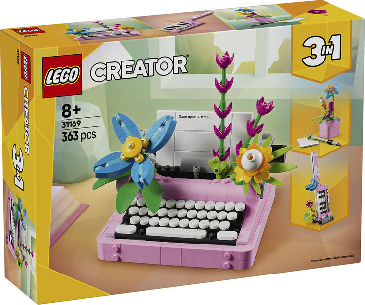 Skrivemaskine med blomster 31169