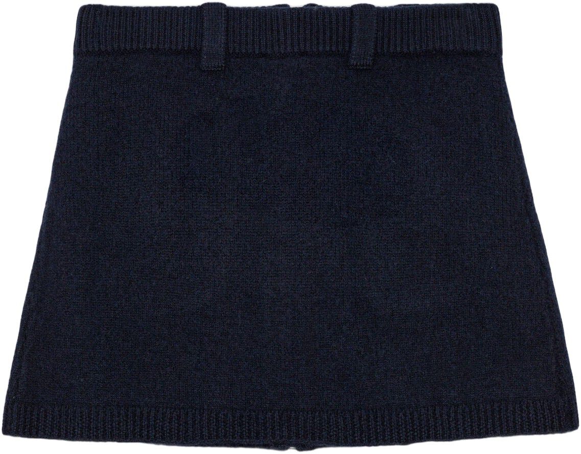 Boiled Wool Mini Skirt