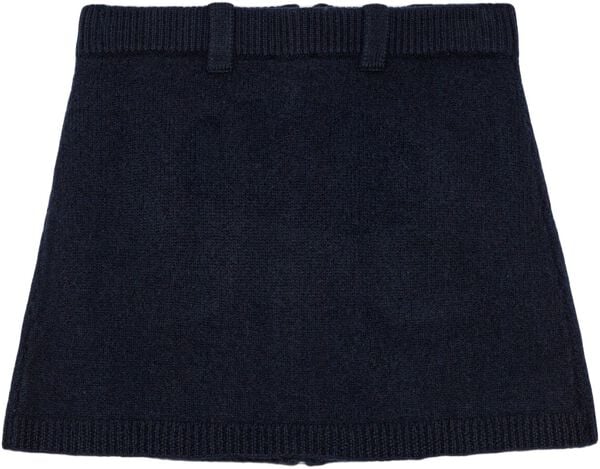 Boiled Wool Mini Skirt